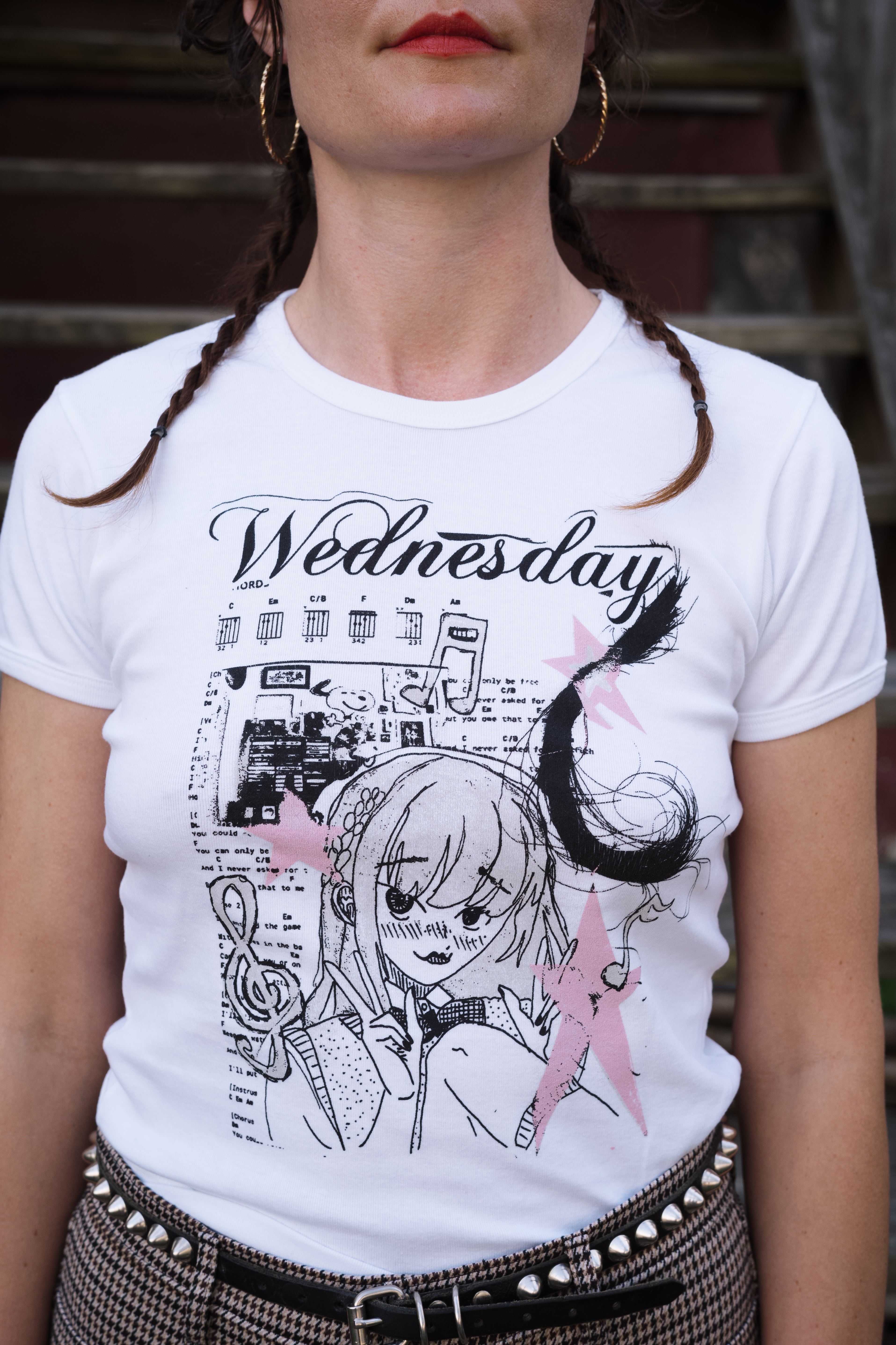 Ladies Collage Babydoll T-shirt