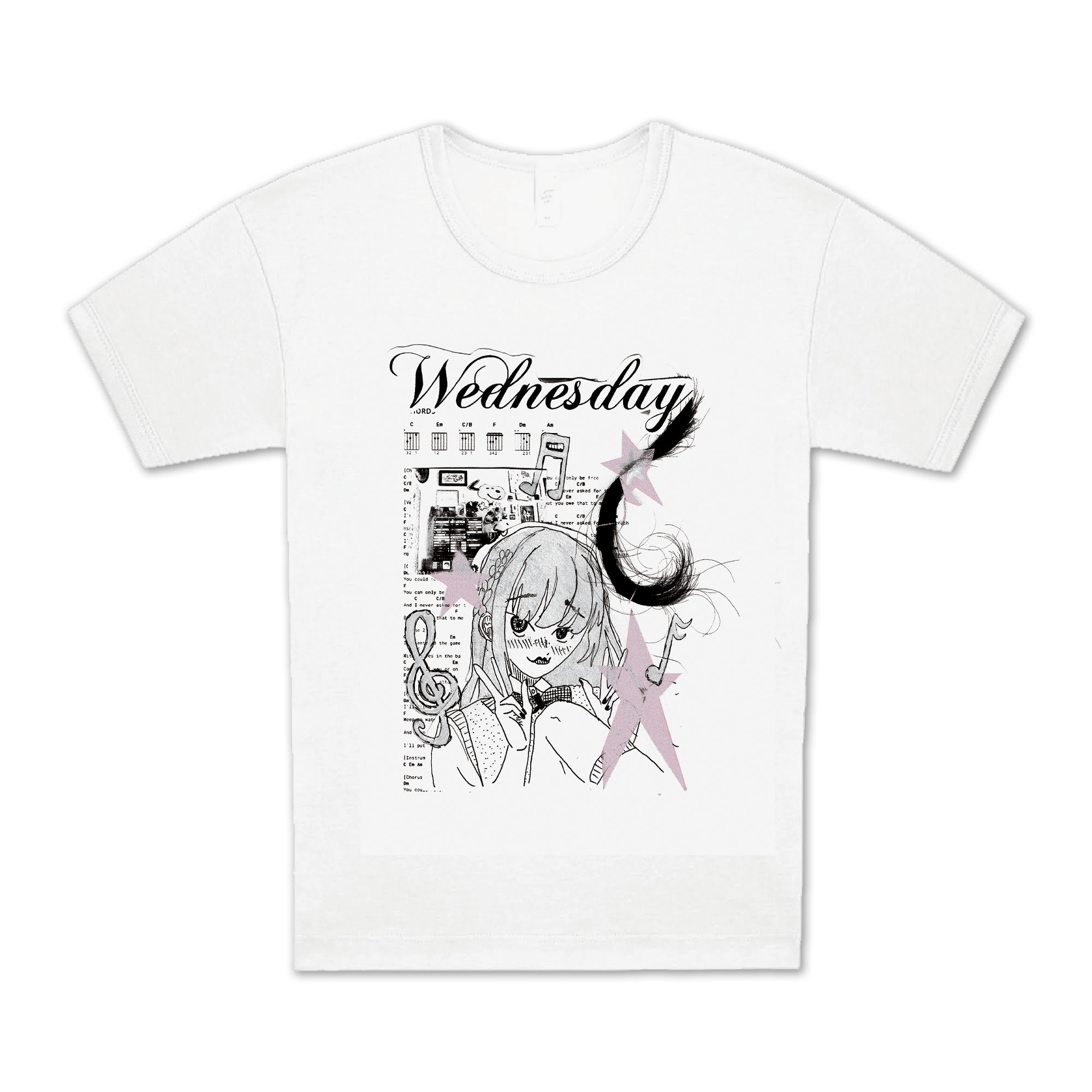 Ladies Collage Babydoll T-shirt