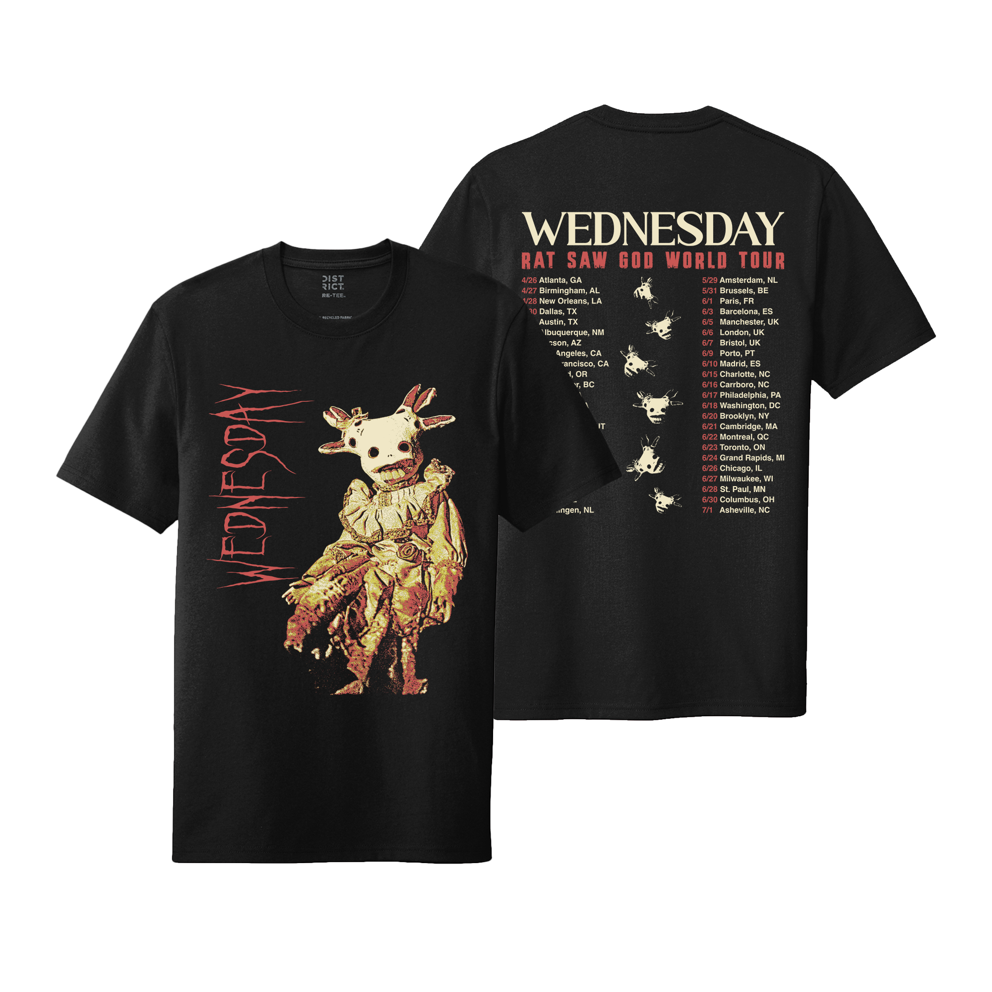 Rat Saw God Tour T-shirt